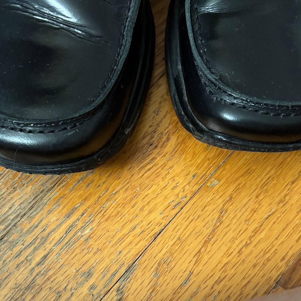 Coach Black Leather Loafers - Picture 4 of 6
